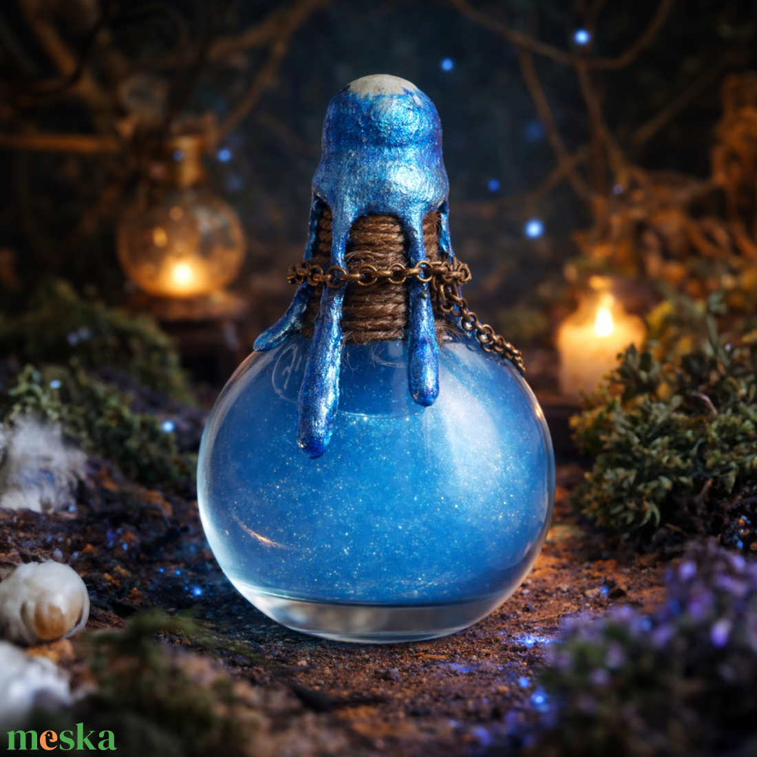 Sellő Könny bájital - ünnepi alkalmakra - otthon & életmód - dekoráció - asztal és polc dekoráció - díszüveg - Meska.hu