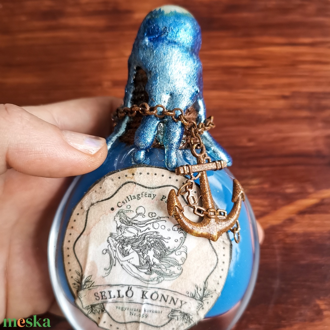 Sellő Könny bájital - ünnepi alkalmakra - otthon & életmód - dekoráció - asztal és polc dekoráció - díszüveg - Meska.hu