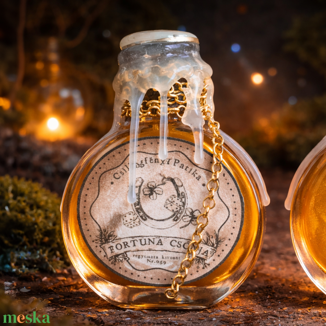 Fortuna Csókja bájital - ünnepi alkalmakra - otthon & életmód - dekoráció - asztal és polc dekoráció - díszüveg - Meska.hu