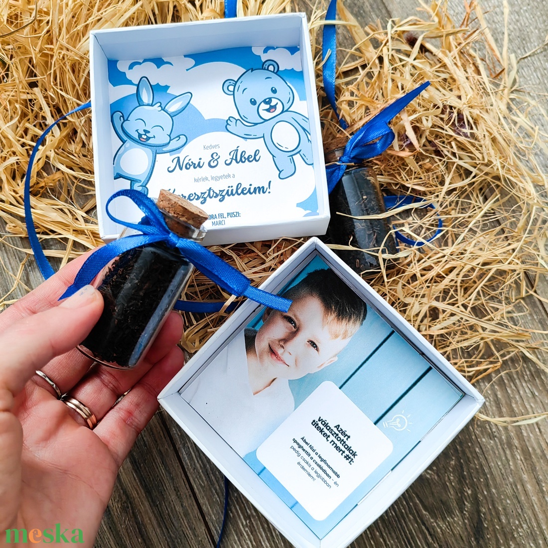 Keresztszülő felkérő ajándék - baba - mama - keresztelő kellékek - keresztszülő felkérő - Meska.hu