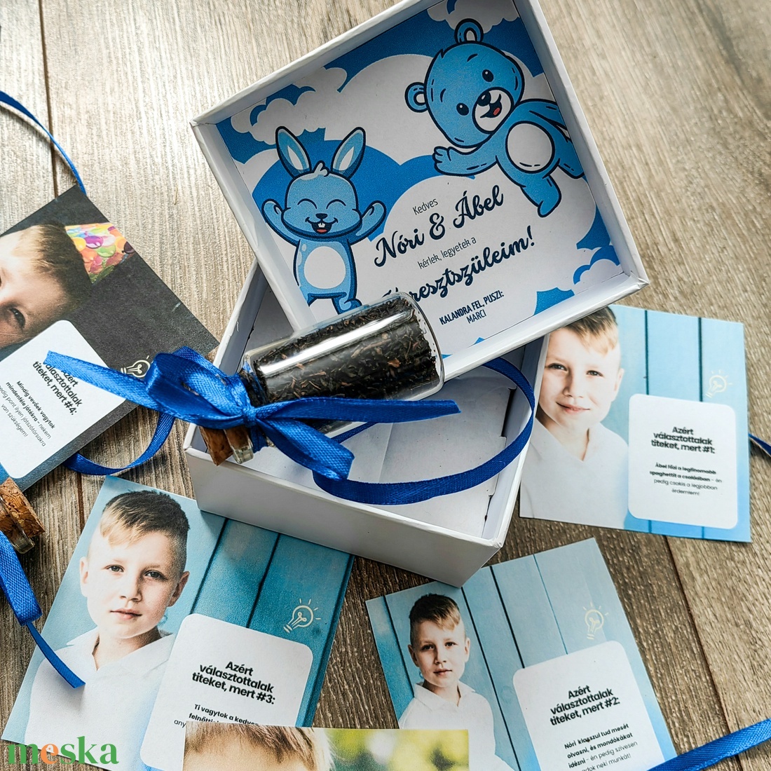 Keresztszülő felkérő ajándék - baba - mama - keresztelő kellékek - keresztszülő felkérő - Meska.hu