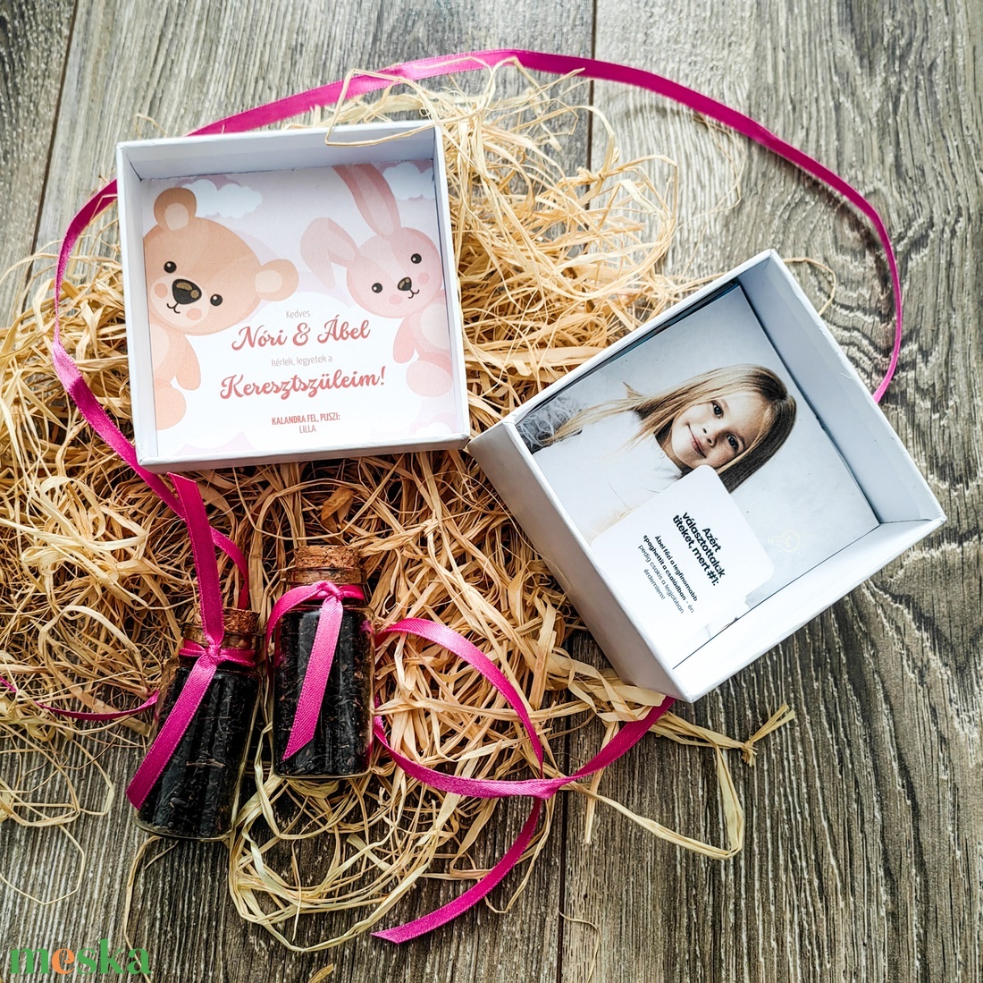 Keresztszülő felkérő ajándék - baba - mama - keresztelő kellékek - keresztszülő felkérő - Meska.hu