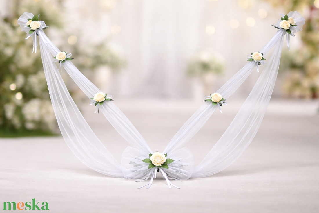 Esküvői autódísz - esküvő - dekoráció - helyszíni dekor - Meska.hu