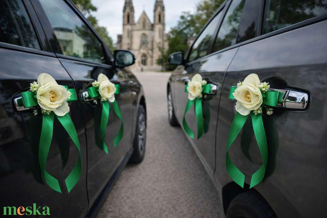 Smaragdzöld kilincs vagy visszapillantó dísz - otthon & életmód - autó - visszapillantó dísz - Meska.hu