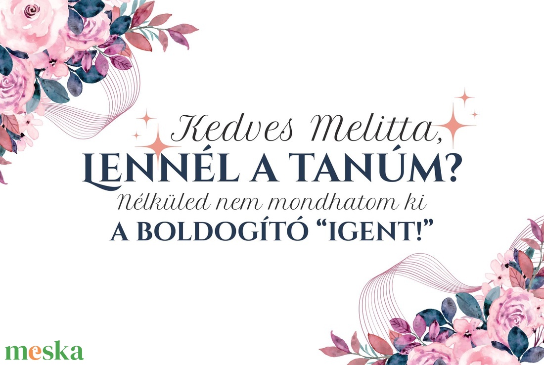 Tanúfelkérő golyóstollas ajándék - esküvő - meghívó & kártya - tanú felkérő - Meska.hu