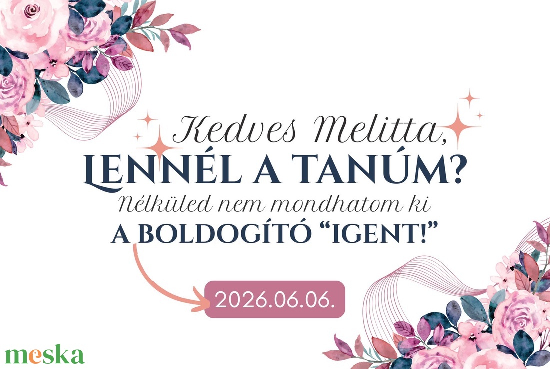 Tanúfelkérő golyóstollas ajándék - esküvő - meghívó & kártya - tanú felkérő - Meska.hu