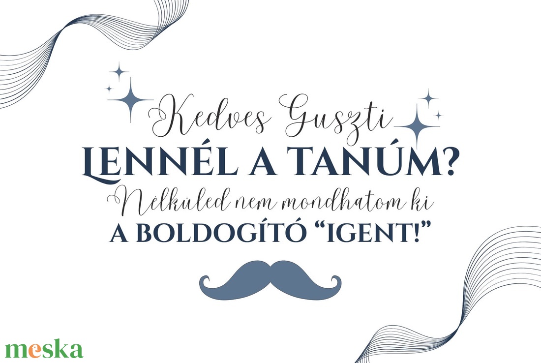 Tanúfelkérő golyóstollas ajándék - esküvő - meghívó & kártya - tanú felkérő - Meska.hu