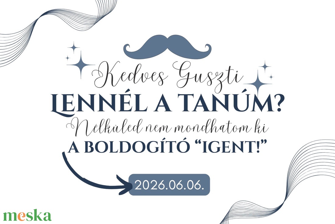 Tanúfelkérő golyóstollas ajándék - esküvő - meghívó & kártya - tanú felkérő - Meska.hu