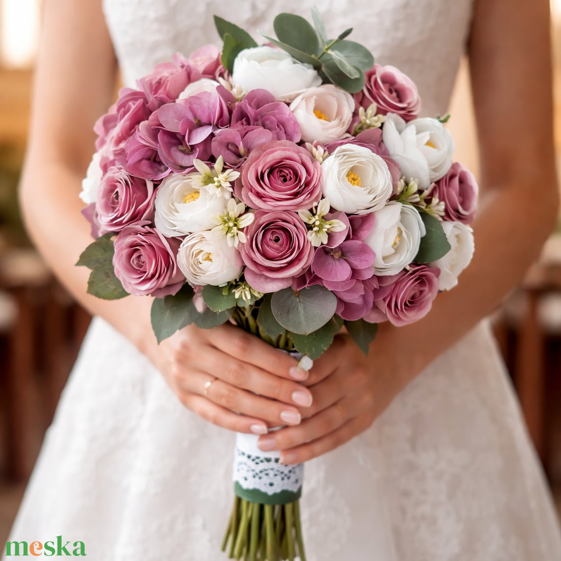 Purple moments esküvői csokor - esküvő - menyasszonyi- és dobócsokor - Meska.hu