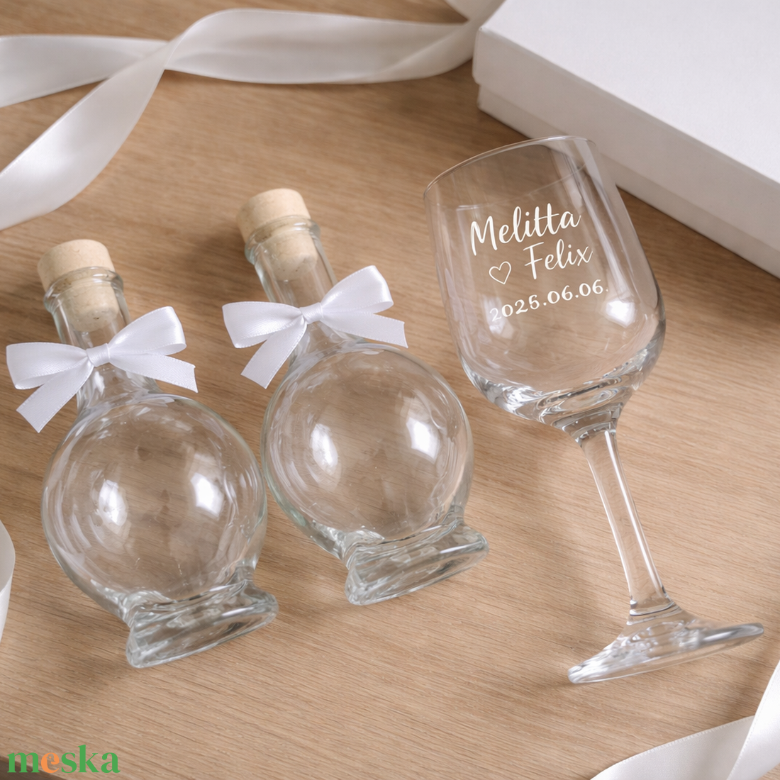 Esküvői borszertartás szett  - esküvő - emlék & ajándék - nászajándék - ceremónia szett - Meska.hu