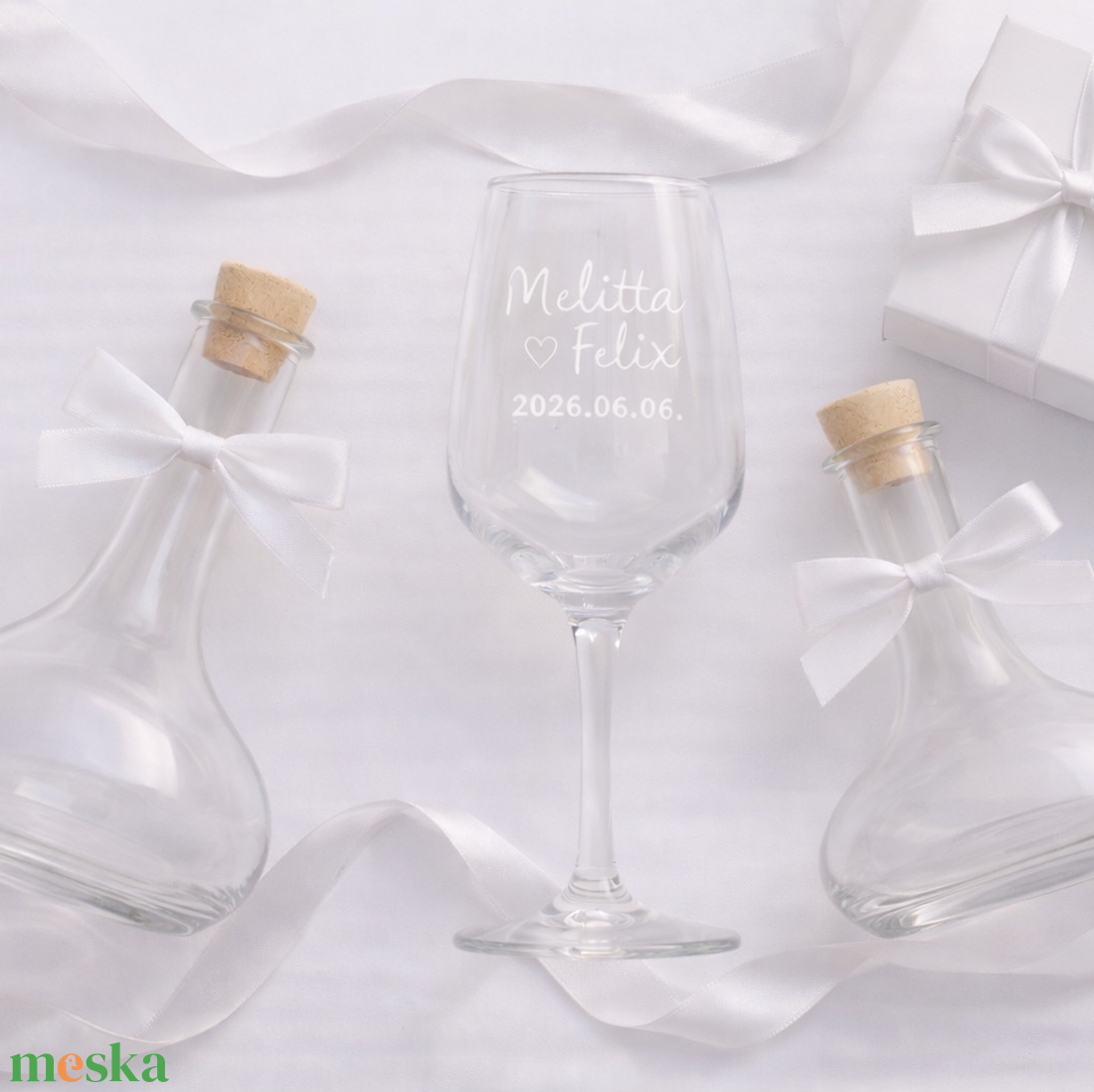 Esküvői borszertartás szett #2 - esküvő - emlék & ajándék - nászajándék - ceremónia szett - Meska.hu