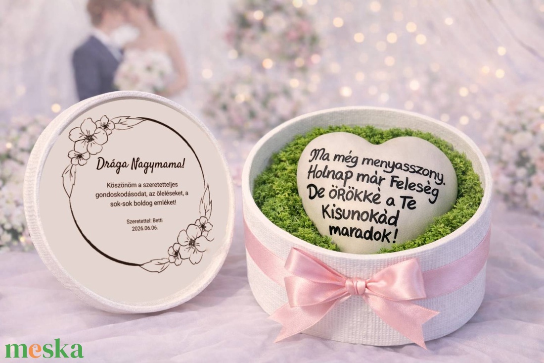 Nagyszülő köszöntő ajándékdoboz - esküvő - emlék & ajándék - szülőköszöntő ajándék - Meska.hu