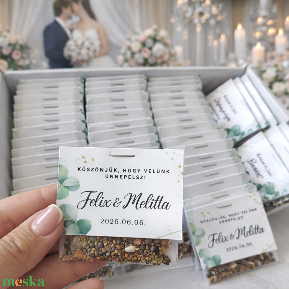 Násznép köszönő virágmagos ajándék - esküvő - emlék & ajándék - köszönőajándék - Meska.hu