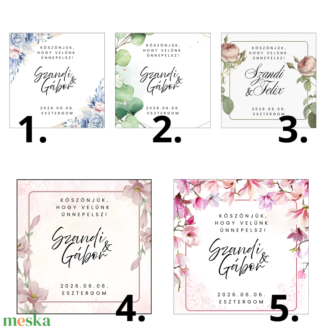 Násznép köszönő virágmagos ajándék - esküvő - emlék & ajándék - köszönőajándék - Meska.hu