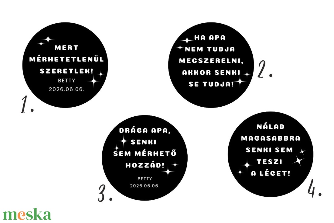 Egyedi feliratos édesapa/örömapa köszöntő ajándék - esküvő - emlék & ajándék - szülőköszöntő ajándék - Meska.hu