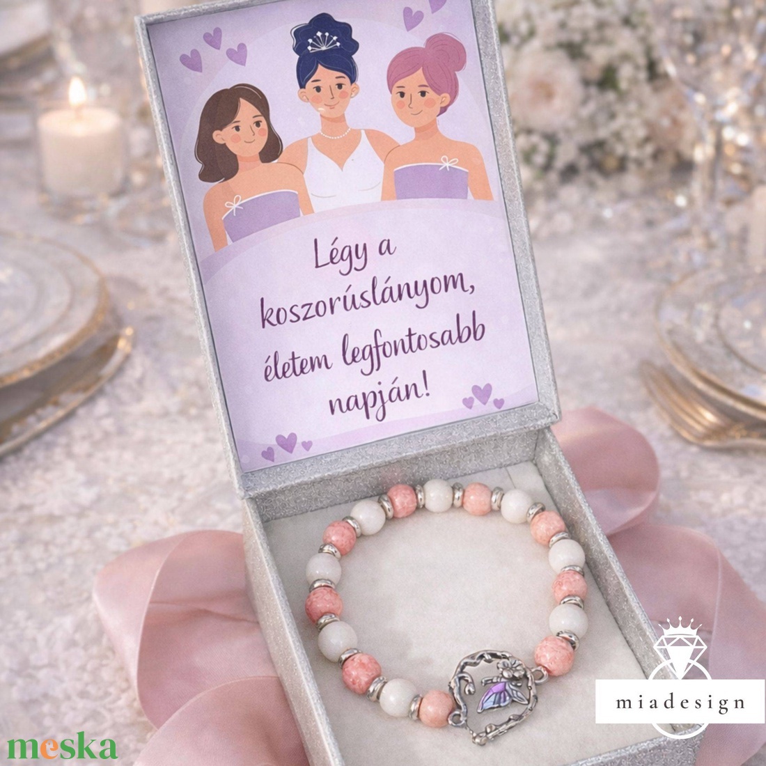 Koszorúslány felkérő ajándék - esküvő - meghívó & kártya - koszorúslány felkérő - Meska.hu