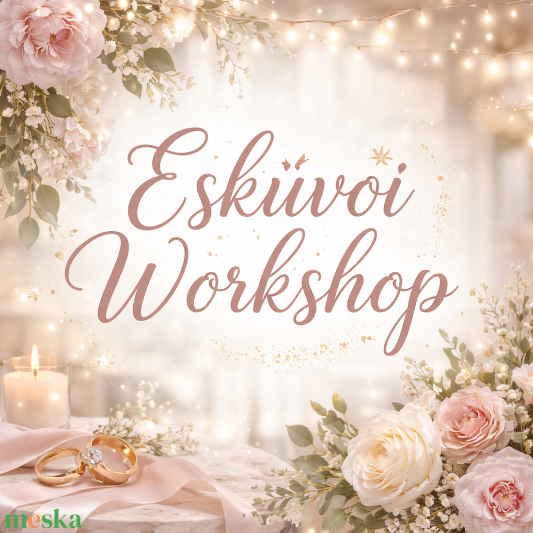 Egyedi esküvői dekoráció készítő workshop - diy (csináld magad) - workshop & tanfolyam - Meska.hu