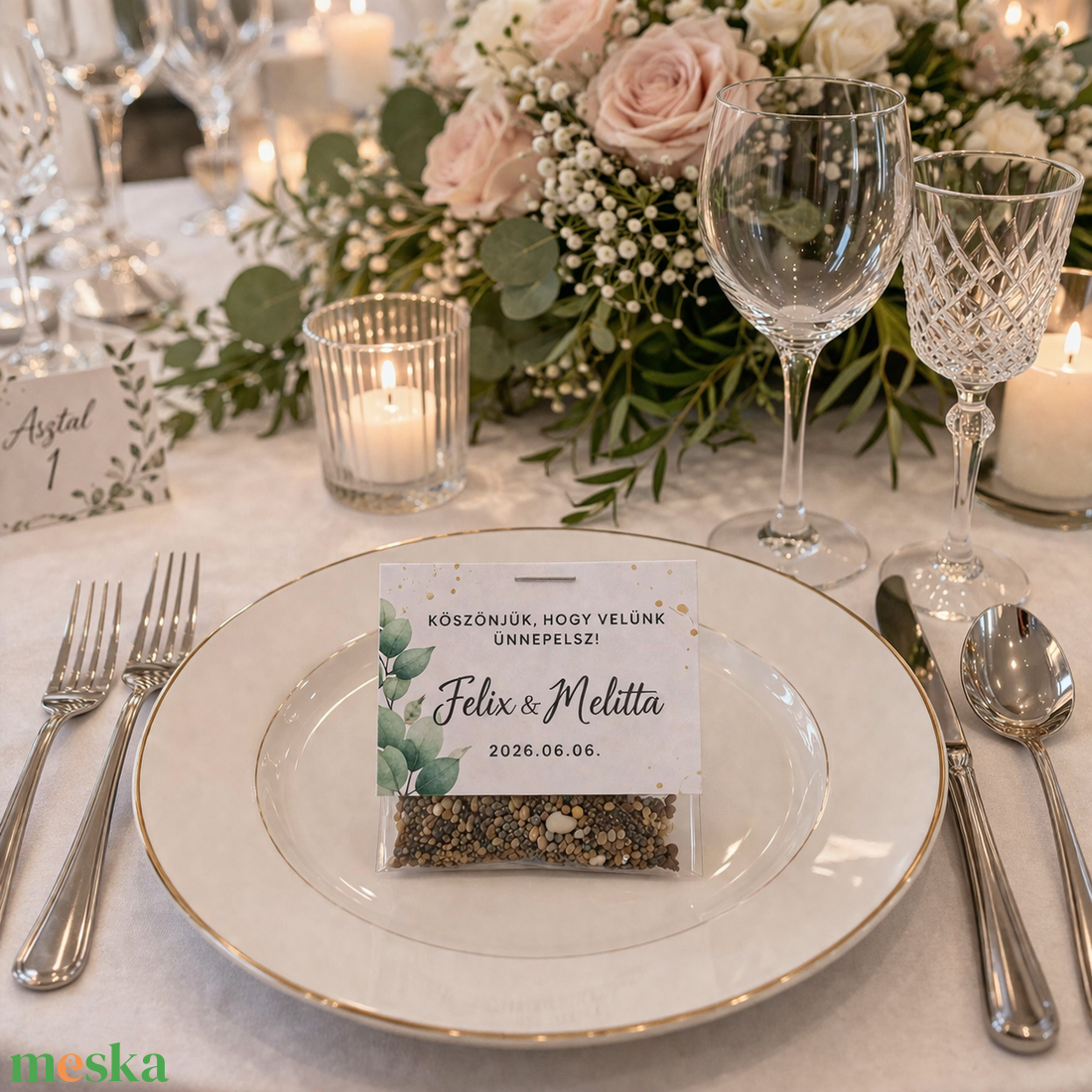 Násznép köszönő virágmagos ajándék - esküvő - emlék & ajándék - köszönőajándék - Meska.hu