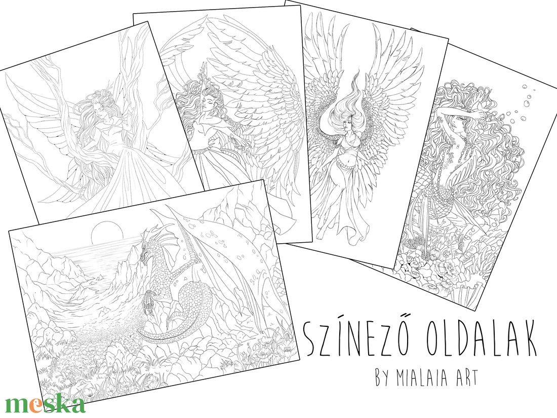 Digitális Színező lapok - otthon & életmód - papír, írószer - színező - Meska.hu Digitális Színező lapok - otthon & életmód - papír, írószer - színező - Meska.hu