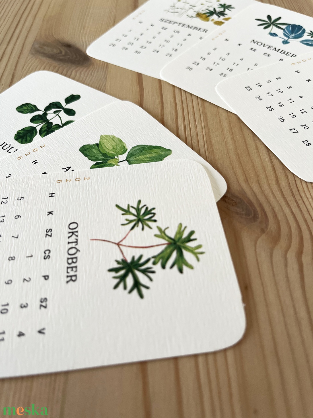 Asztali kártyanaptár 2026 - művészet - naptárkártyák, sportkártyák - Meska.hu