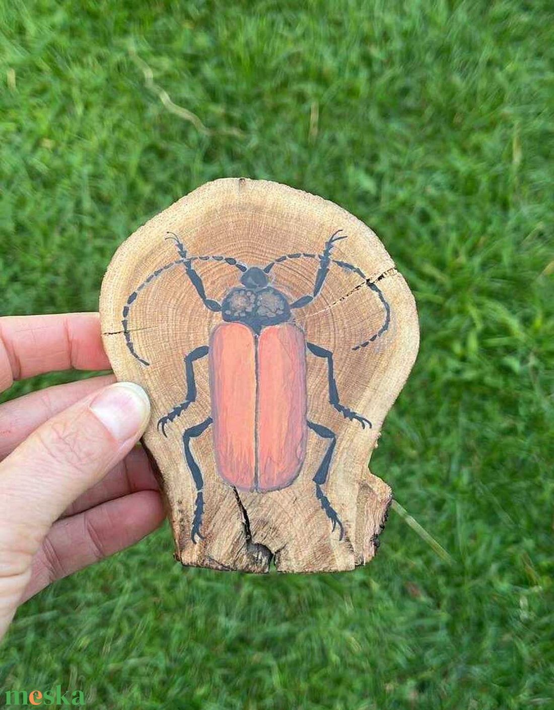 Bogaras - Fakorong kép - otthon & életmód - dekoráció - kép & falikép - fából készült kép - Meska.hu