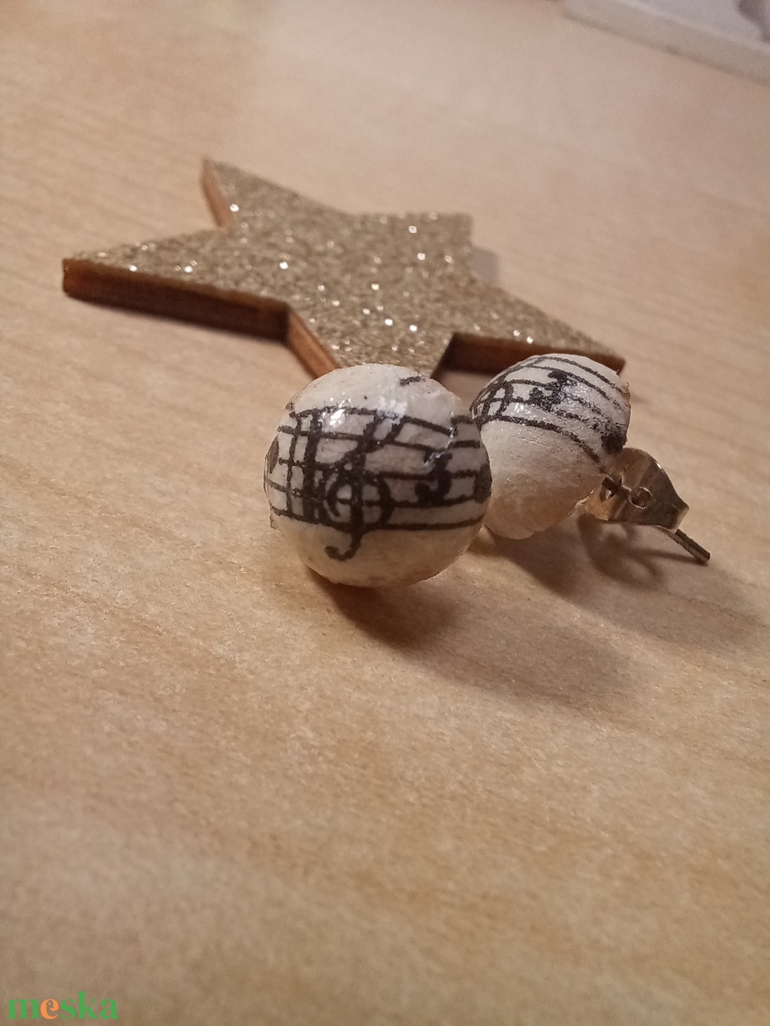 Kottás pötty fülbevaló  - ékszer - fülbevaló - pötty fülbevaló - Meska.hu