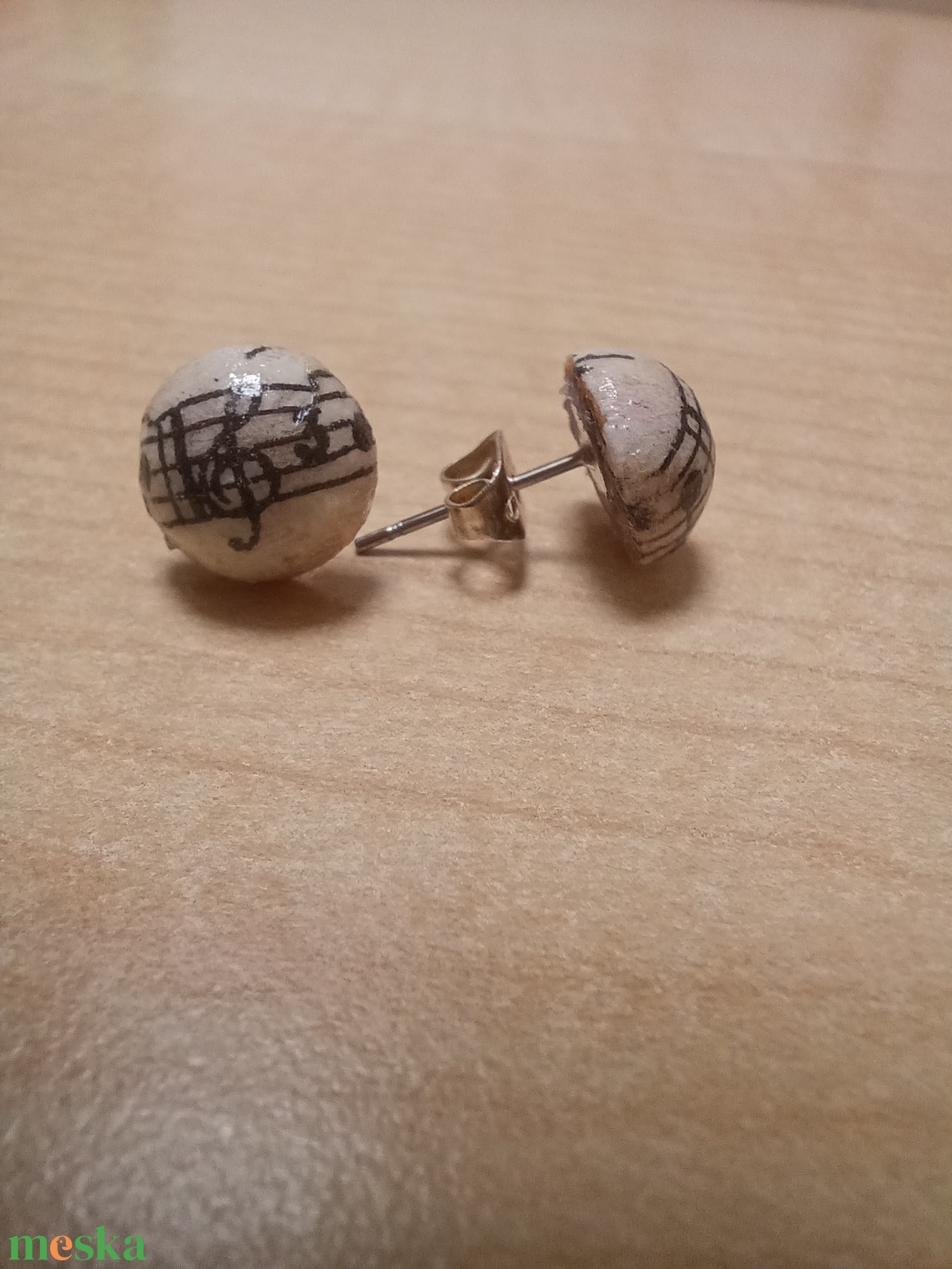 Kottás pötty fülbevaló  - ékszer - fülbevaló - pötty fülbevaló - Meska.hu