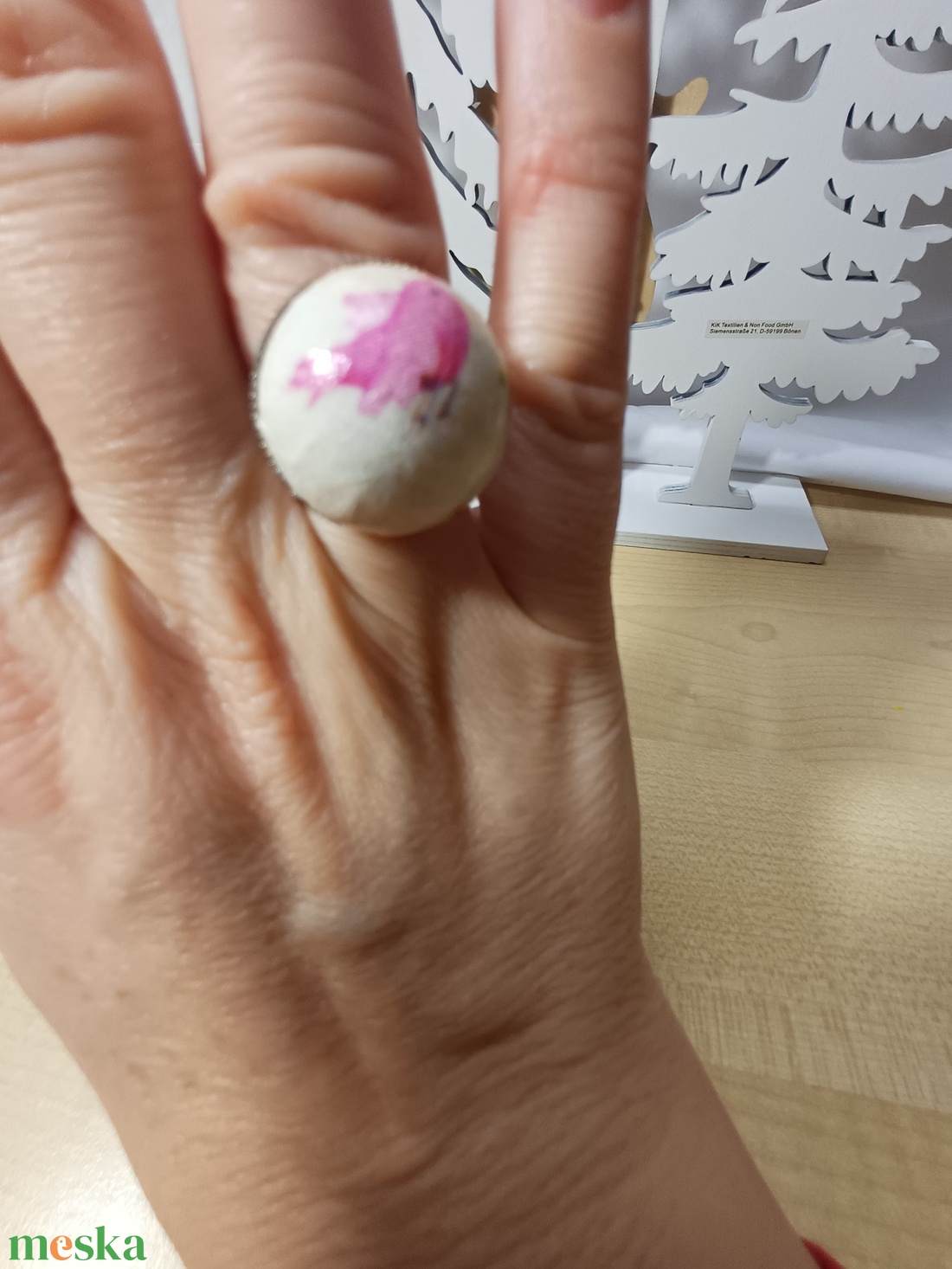 Madárkás félgömb alakú gyűrű - ékszer - gyűrű - figurális gyűrű - Meska.hu