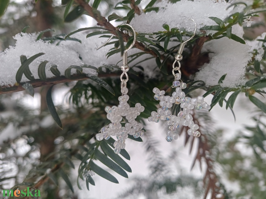 Kis hópihe fülbevaló  - ékszer - fülbevaló - lógó fülbevaló - Meska.hu