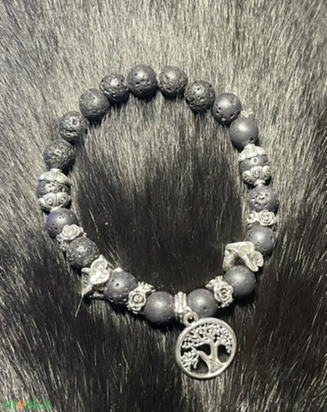 Életfás karkötő - férfi - ékszer - karkötő - gyöngyös karkötő - Meska.hu