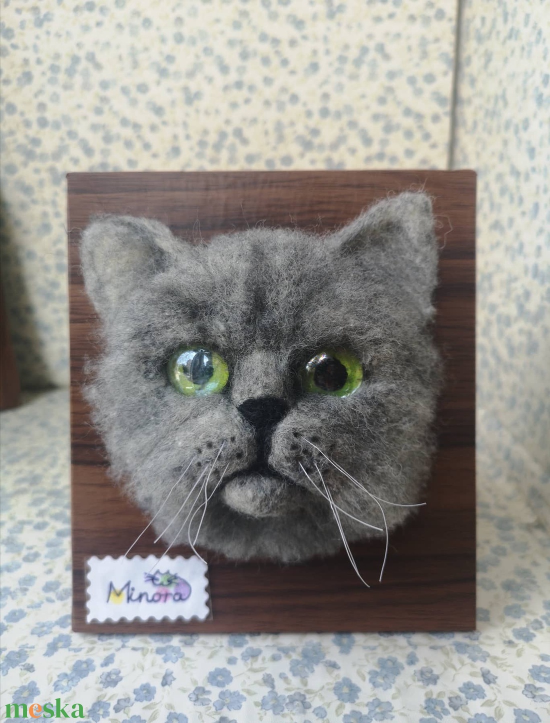 3D kisállat portré � nemezelt emlékfotó, keretben - otthon & életmód - dekoráció - kép & falikép - 3d képek - Meska.hu