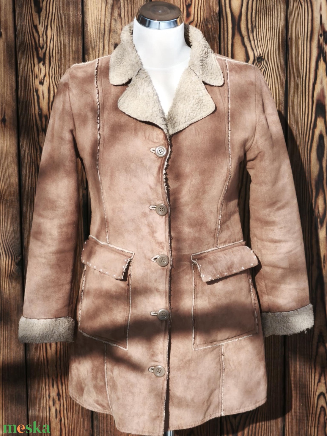 Anna, irha kabát - ruha & divat - női ruha - kabát - Meska.hu