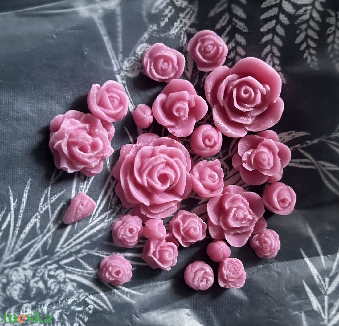 Bazsarózsa illatgyertya - otthon & életmód - gyertya, illat, aroma - illatviasz - Meska.hu