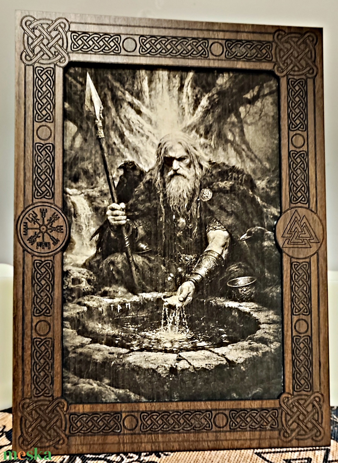 Odin Mimir kútjánál - otthon & életmód - dekoráció - kép & falikép - plakát - Meska.hu