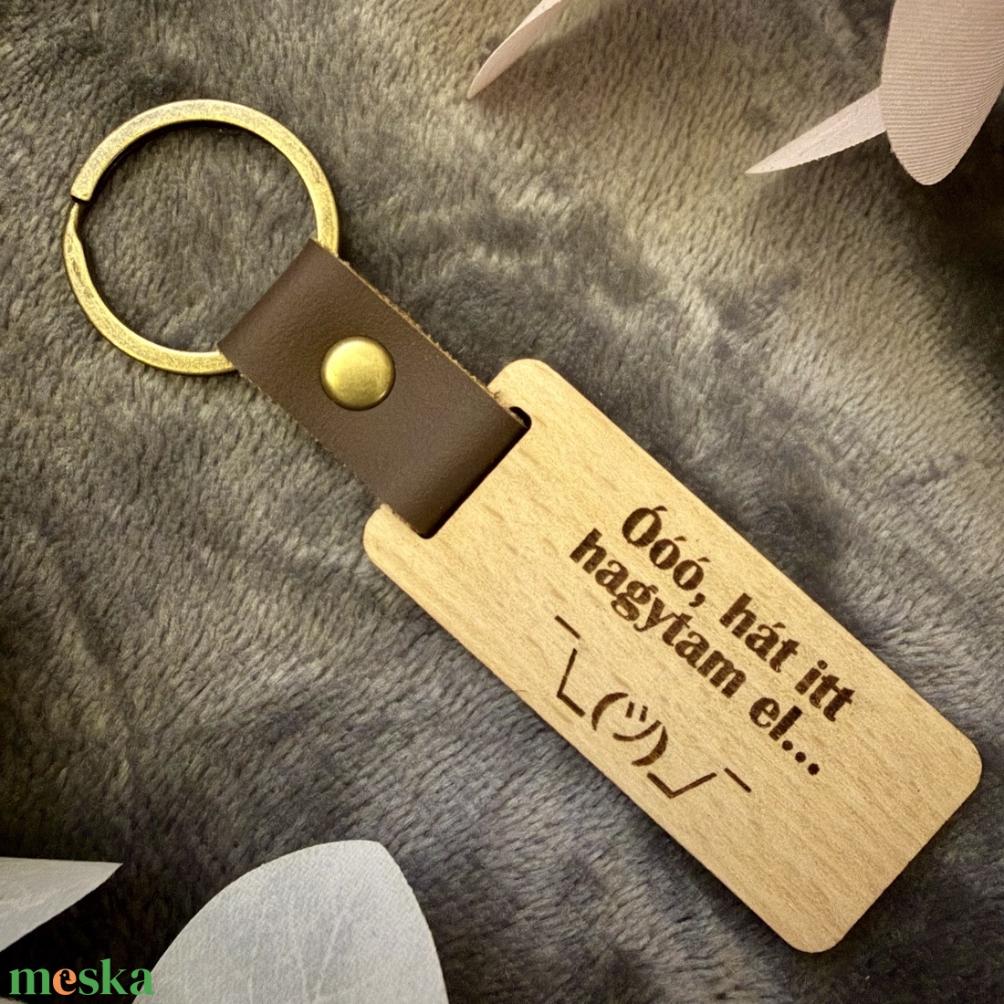 Humoros, személyre szabott fa kulcstartó - hogy a kulcs ne tűnjön el örökre - táska & tok - kulcstartó & táskadísz - kulcstartó - Meska.hu