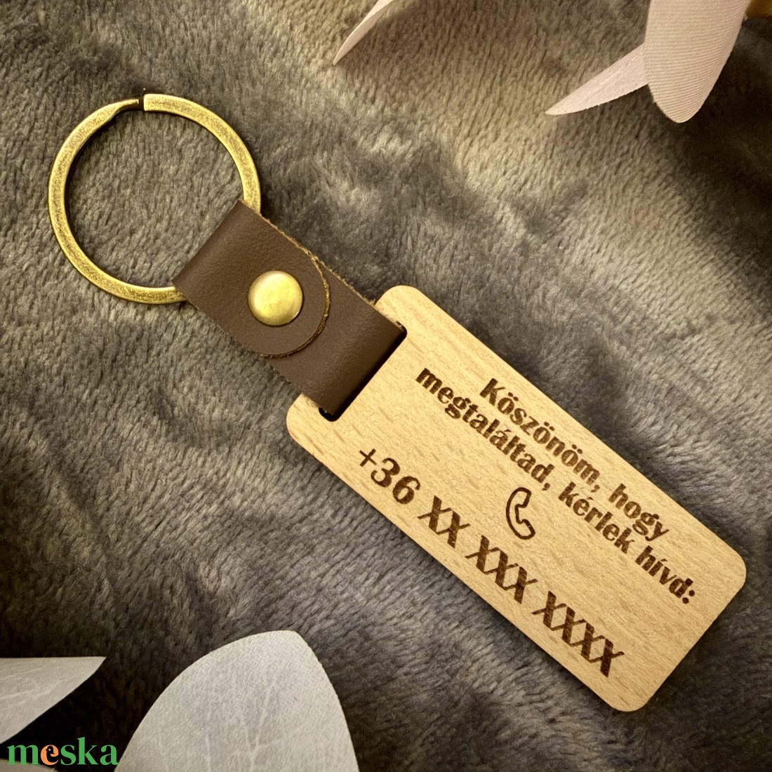 Humoros, személyre szabott fa kulcstartó - hogy a kulcs ne tűnjön el örökre - táska & tok - kulcstartó & táskadísz - kulcstartó - Meska.hu