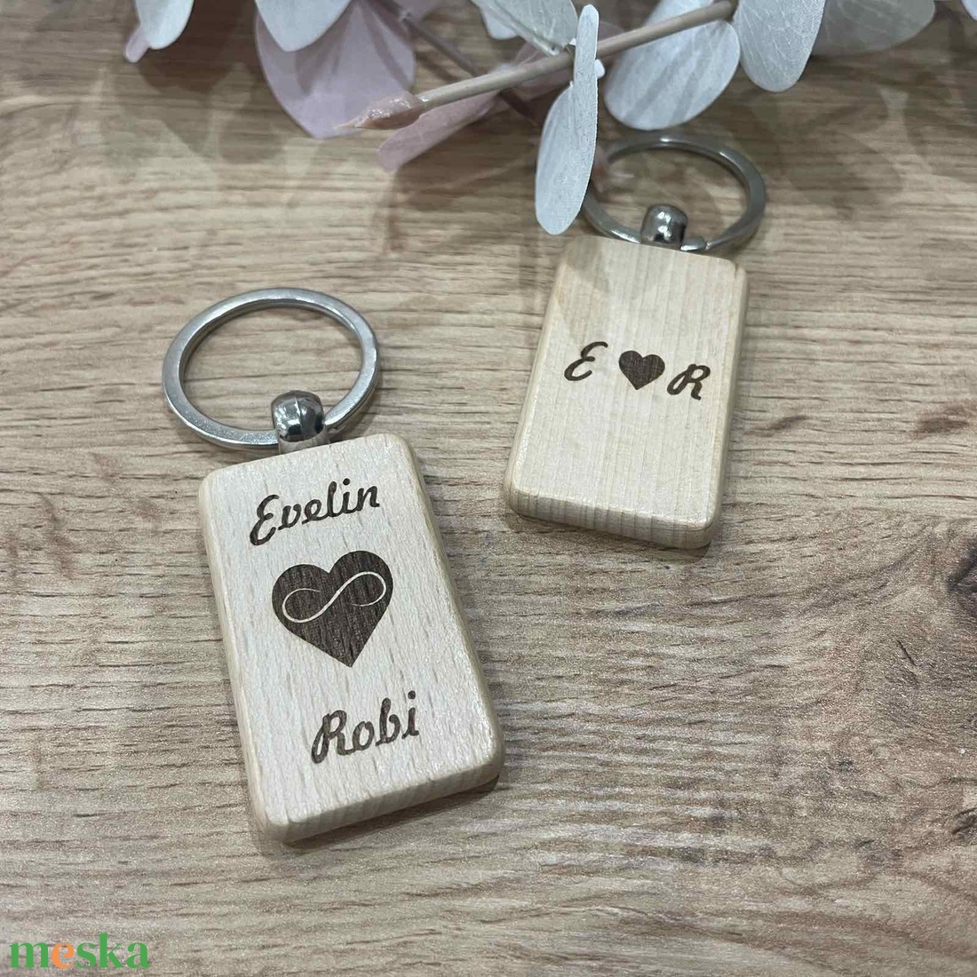 2db Örökké együtt kulcstartó pároknak - táska & tok - kulcstartó & táskadísz - kulcstartó - Meska.hu