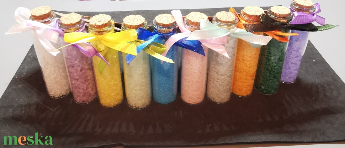 Mini fürdősó - köszönőajándék 7 cm - szépségápolás - szappan & fürdés - fürdősó, fürdőgolyó, habfürdő - Meska.hu Mini fürdősó - köszönőajándék 7 cm - szépségápolás - szappan & fürdés - fürdősó, fürdőgolyó, habfürdő - Meska.hu