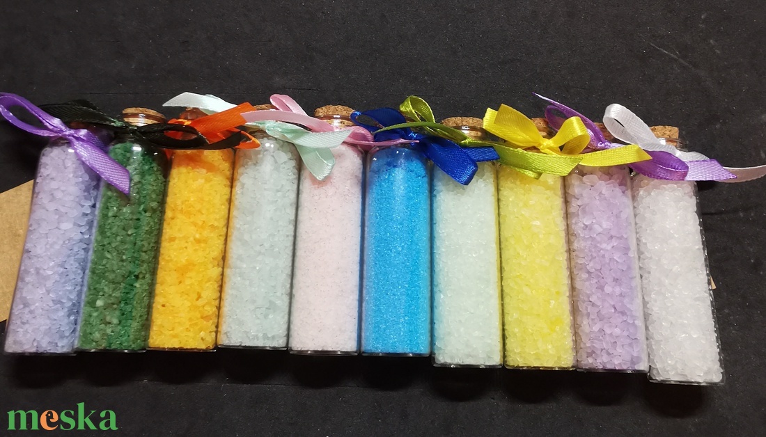 Mini fürdősó - köszönőajándék 7 cm - szépségápolás - szappan & fürdés - fürdősó, fürdőgolyó, habfürdő - Meska.hu Mini fürdősó - köszönőajándék 7 cm - szépségápolás - szappan & fürdés - fürdősó, fürdőgolyó, habfürdő - Meska.hu