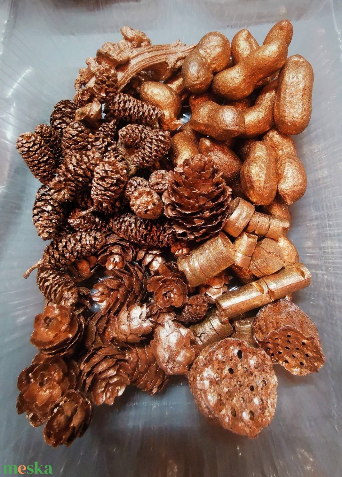 Bronz színű termés csomag 150 g dekoráció karácsony díszítés dísz asztalidísz dekor - diy (csináld magad) - egységcsomag - Meska.hu Bronz színű termés csomag 150 g dekoráció karácsony díszítés dísz asztalidísz dekor - diy (csináld magad) - egységcsomag - Meska.hu