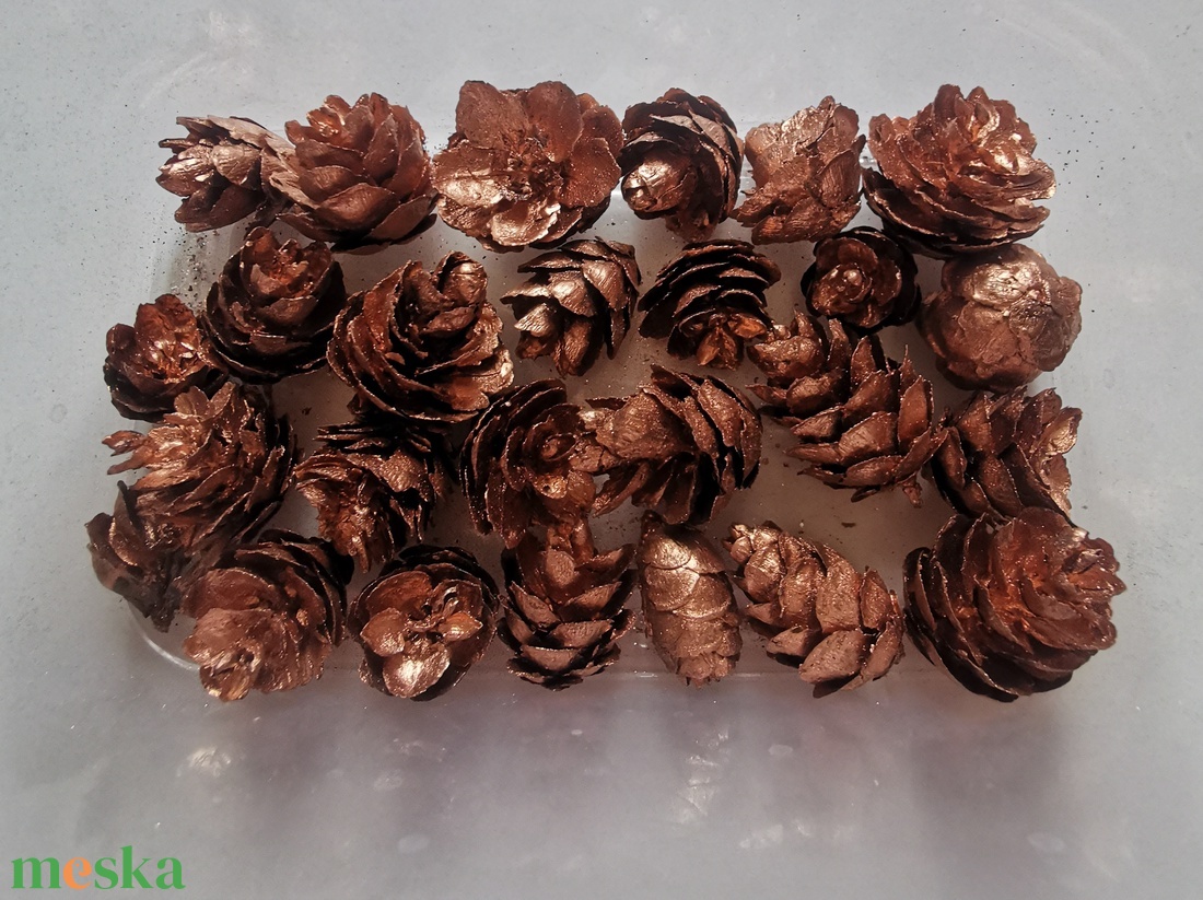 Mini toboz bronz színű 200 gramm - diy (csináld magad) - egységcsomag - Meska.hu
