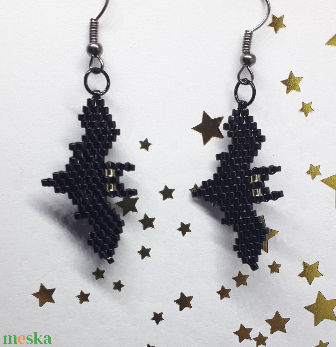 Halloween denevér fülbevaló - otthon & életmód - dekoráció - halloween - halloweeni ékszerek - Meska.hu