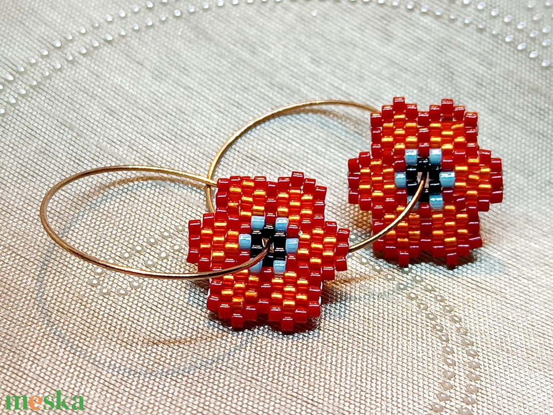 Nefelejcs - ékszer - fülbevaló - lógó fülbevaló - Meska.hu