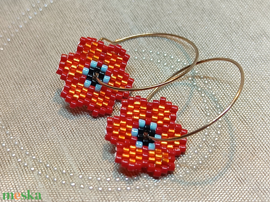 Nefelejcs - ékszer - fülbevaló - lógó fülbevaló - Meska.hu