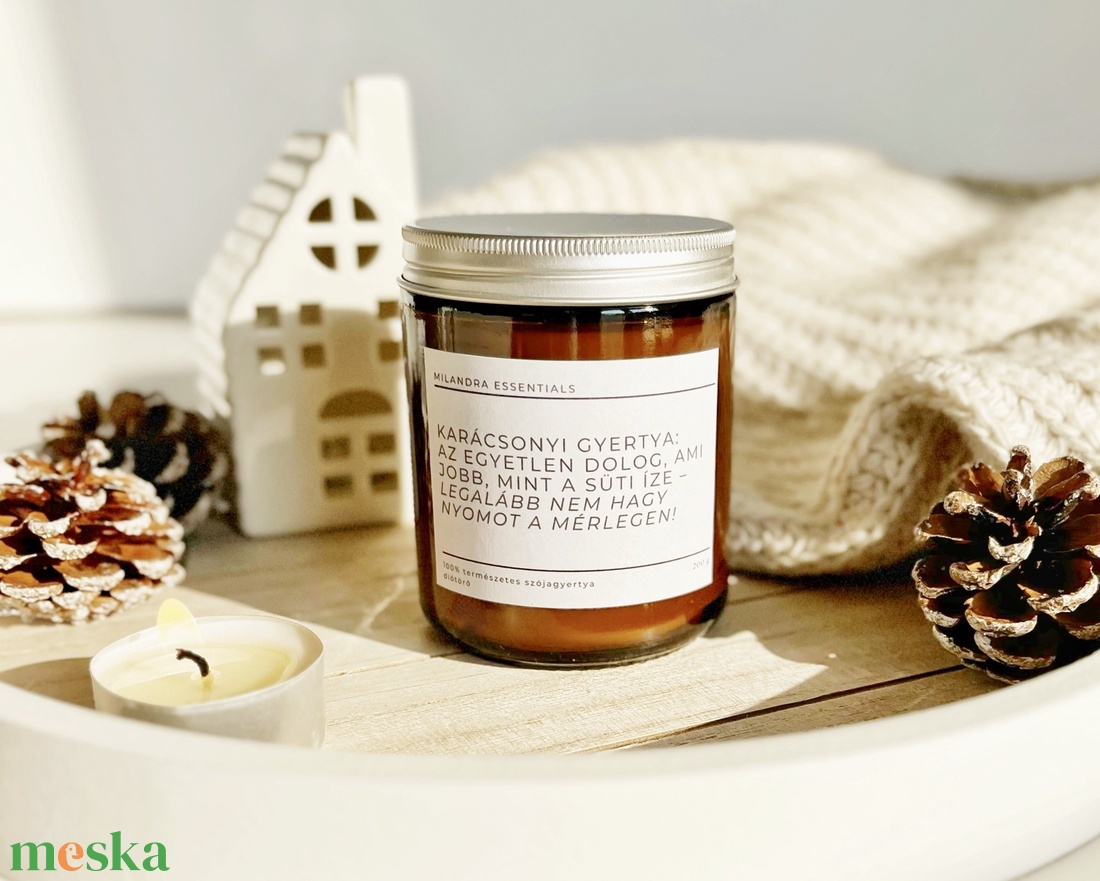 Feliratos üveges gyertya - otthon & életmód - gyertya, illat, aroma - gyertya - Meska.hu