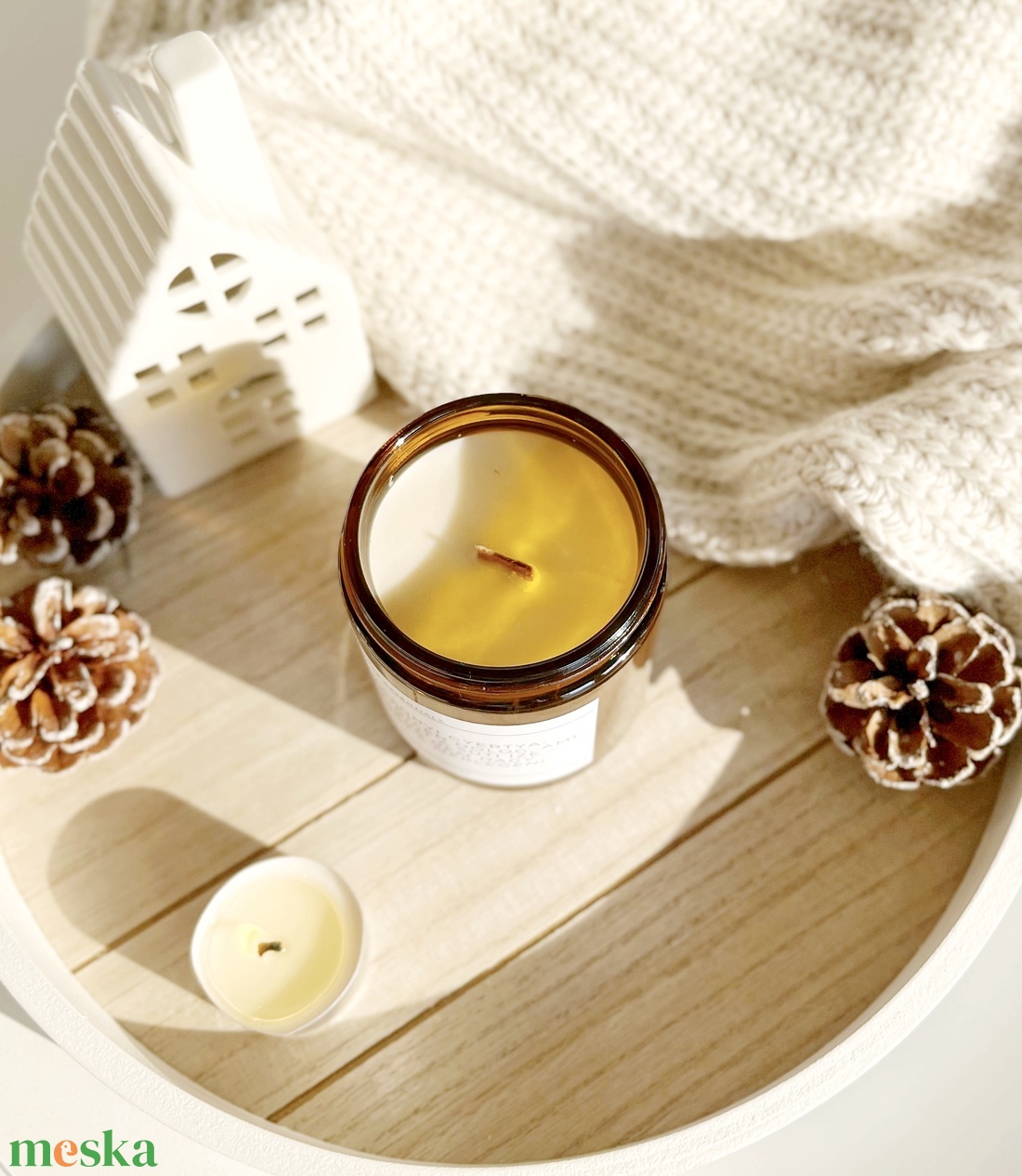 Feliratos üveges gyertya - otthon & életmód - gyertya, illat, aroma - gyertya - Meska.hu