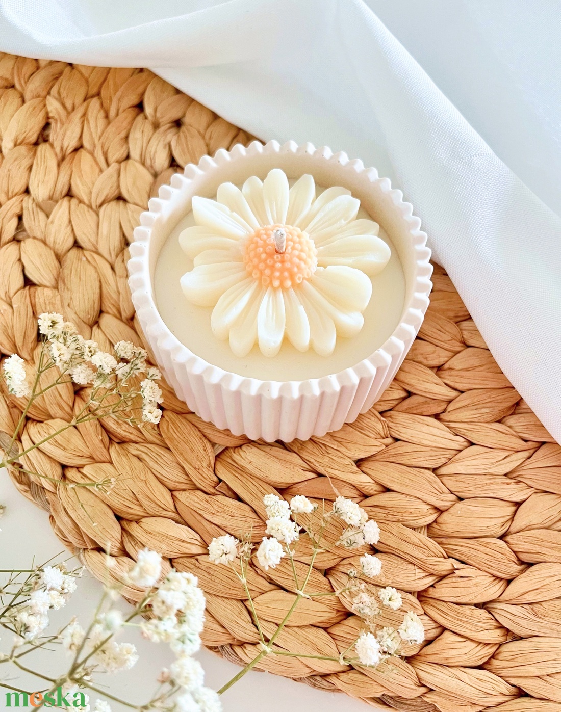 Margaréta illatgyertya - otthon & életmód - gyertya, illat, aroma - gyertya - Meska.hu