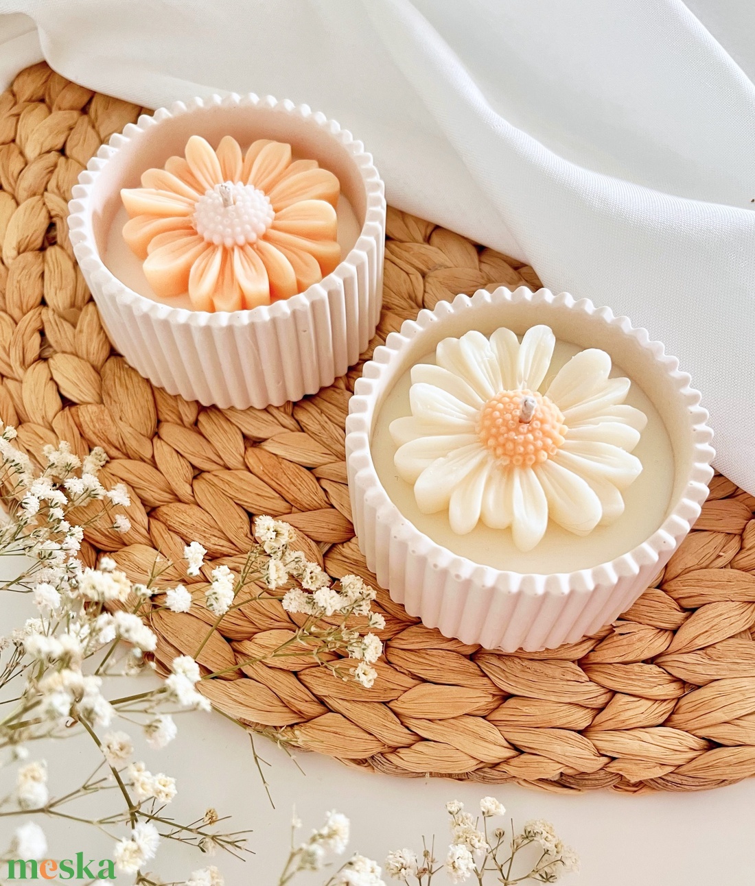 Margaréta illatgyertya - otthon & életmód - gyertya, illat, aroma - gyertya - Meska.hu