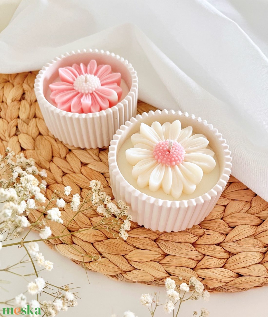 Margaréta illatgyertya - otthon & életmód - gyertya, illat, aroma - gyertya - Meska.hu