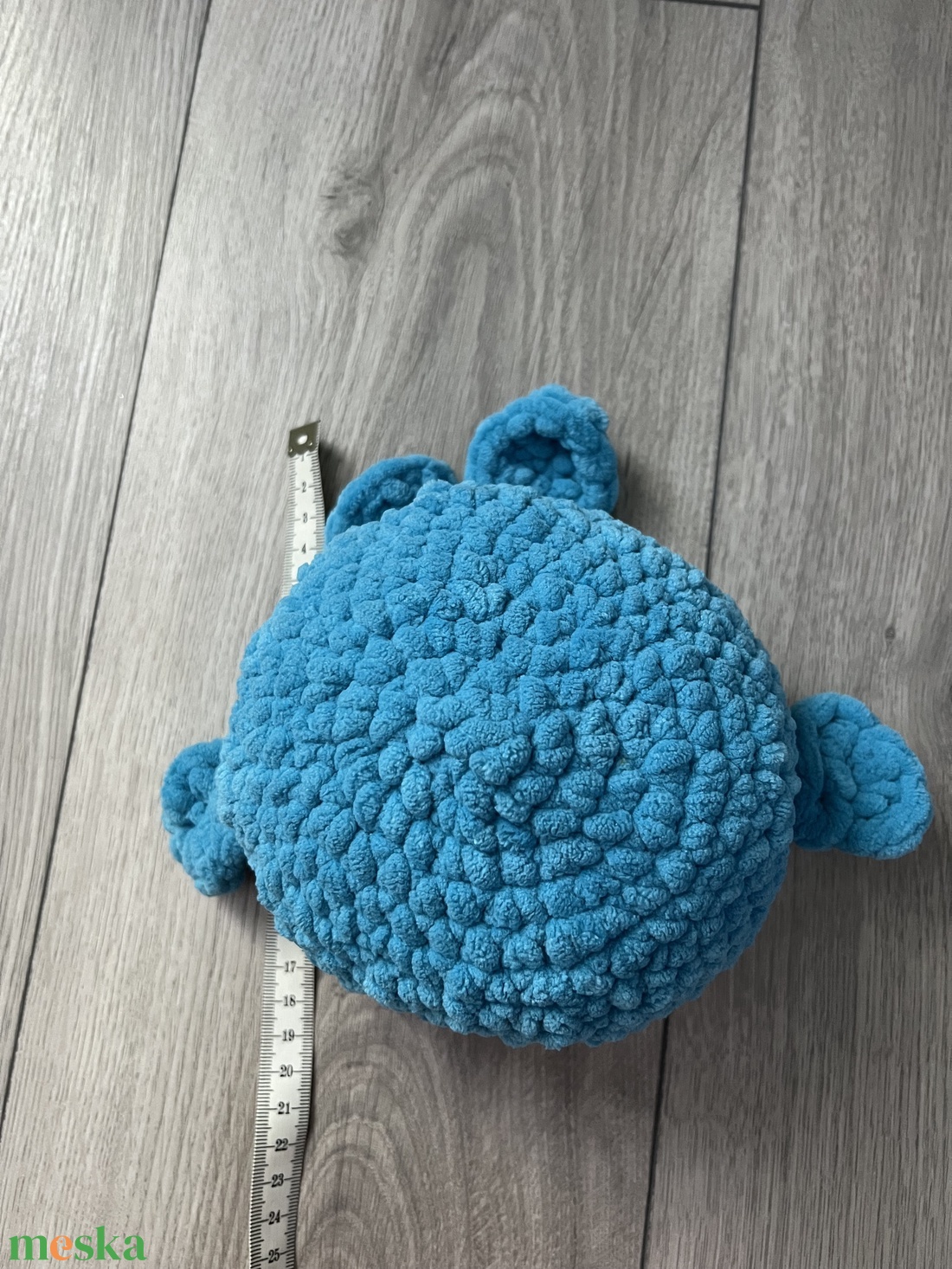 Új Egyedi 1db Kék/fehér horgolt zsenília blna - játék & sport - plüssállat & játékfigura - más figura - Meska.hu